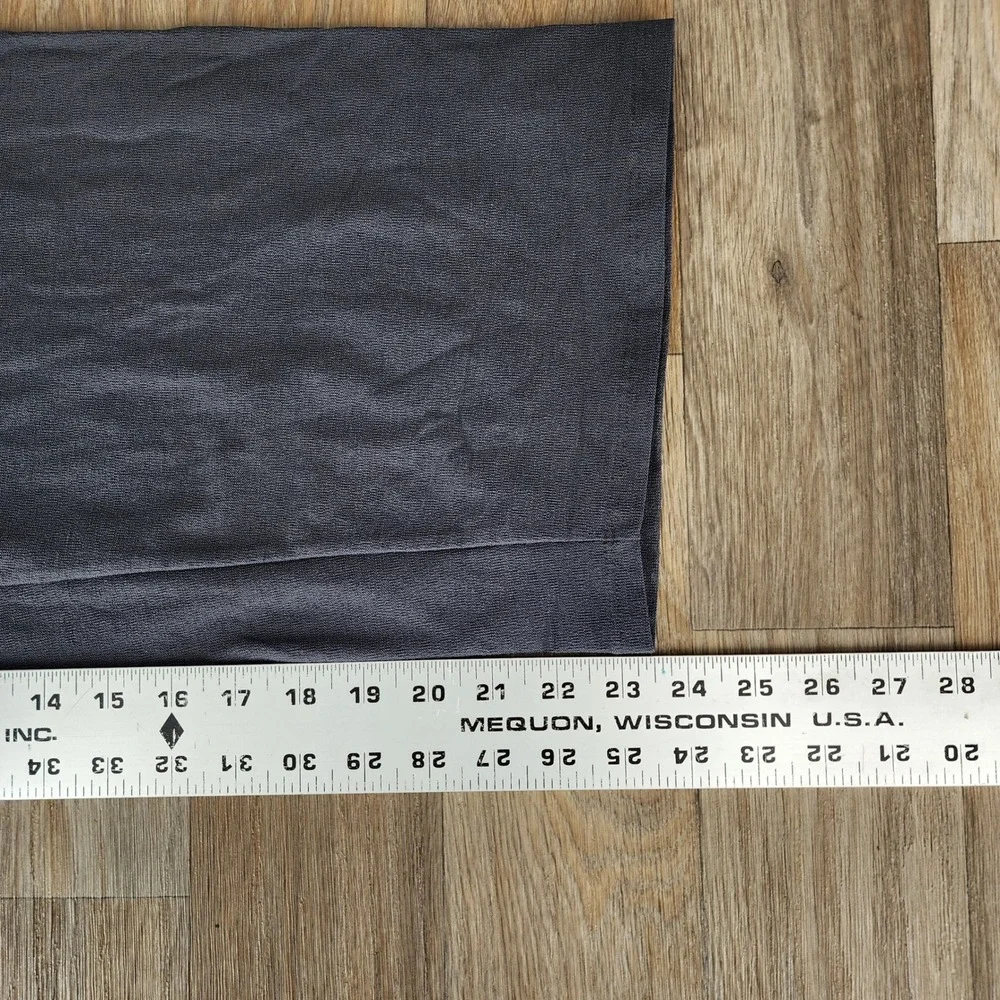 Eileen Fisher Gray Viscose Stretch Jersey Cropped Wide Leg Pants Womens Medium